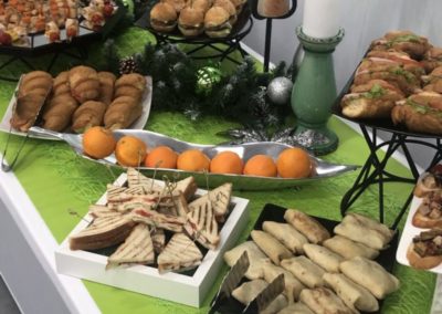 Фуршет новогодний для коллектива на производстве, декабрь 2020