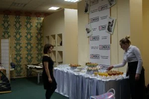 Фуршет для гостей компании US MEDICA, апрель 2013